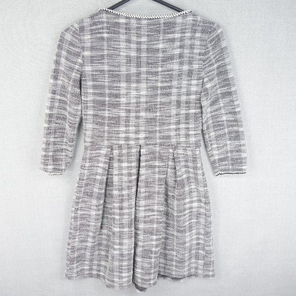 Max Studio Dress Womens Extra Small Gray Pullover Long Sleeve Stretch - Picture 4 of 8